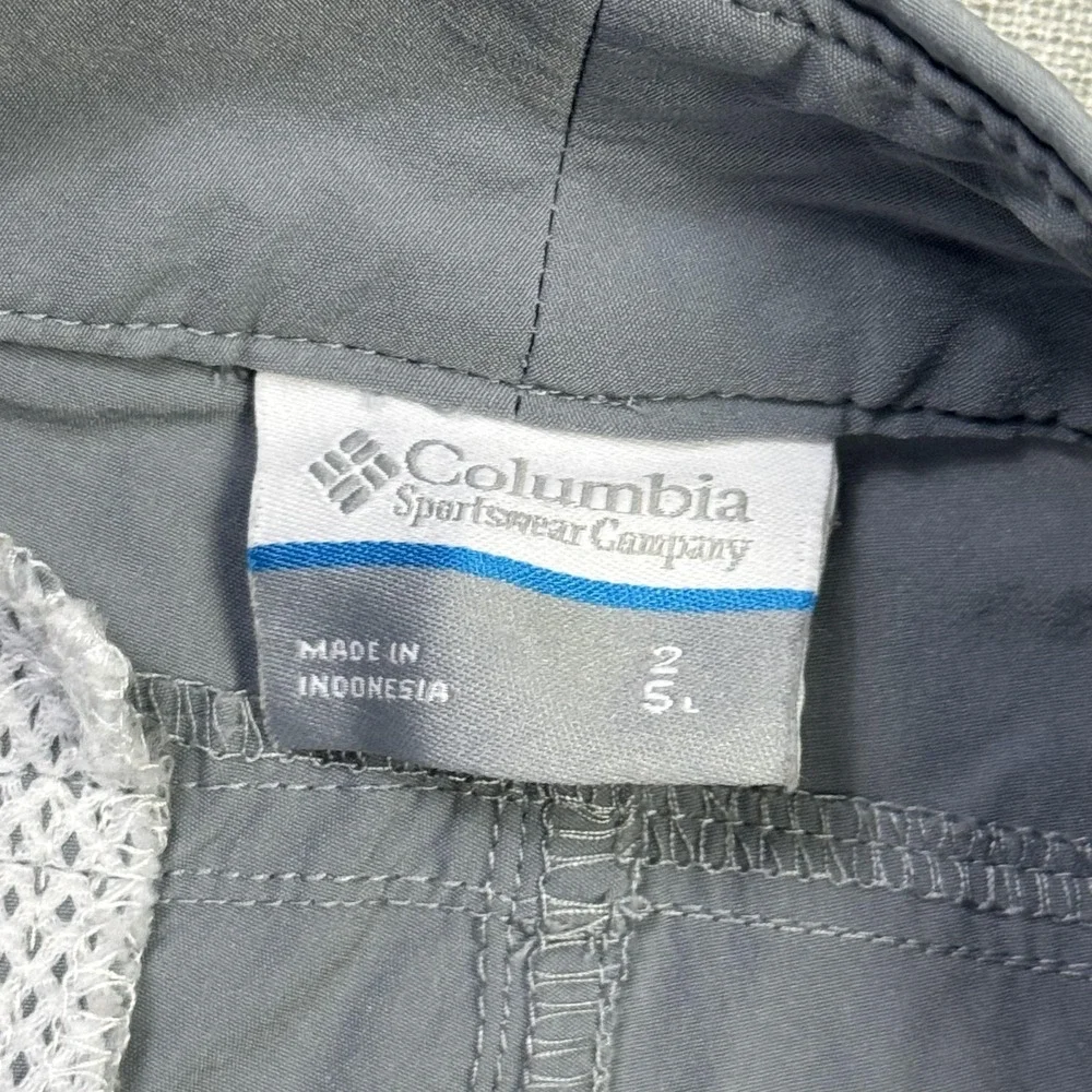 Columbia PFG Fishing Skimmer Shorts Womens 2 Gray Waist Flat Front 5